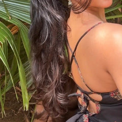 Inaaya Black Cut Out Top