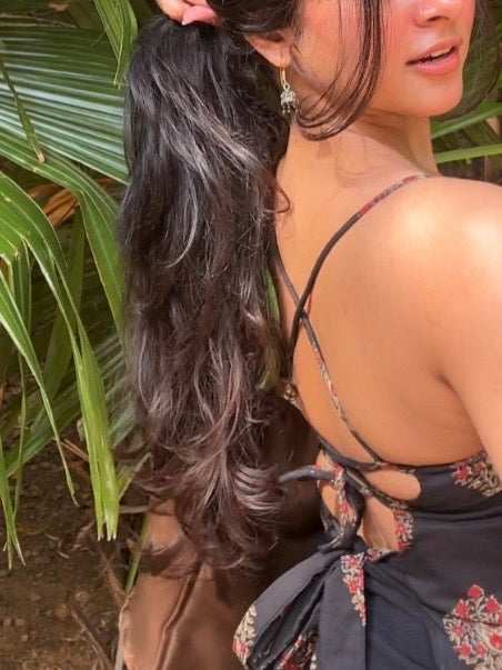 Inaaya Black Cut Out Top