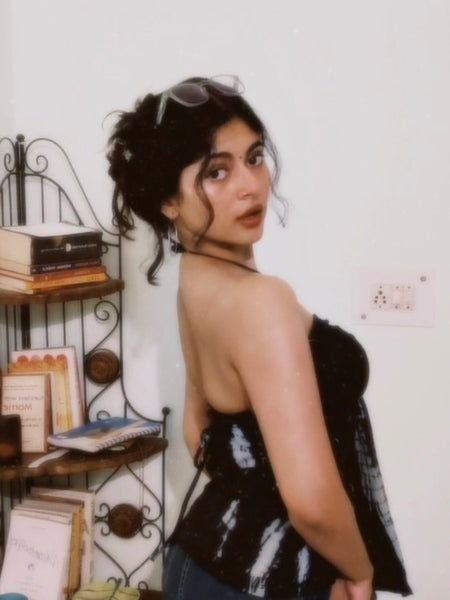 Raaya Black Tie die Mermaid Top (Padded)