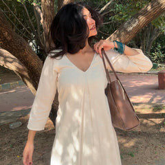 Diya A-Line Cotton Kurta Set