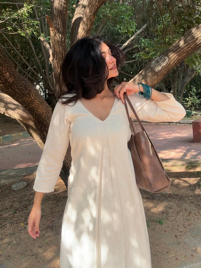 Diya A-Line Cotton Kurta Set