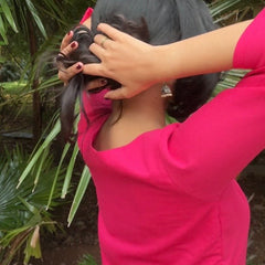 Roop Pink Cotton Straight Kurta Set