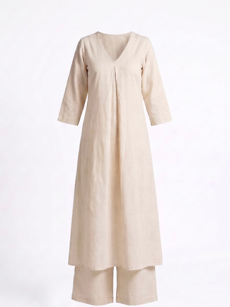 Diya A-Line Cotton Kurta Set