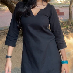 Chaaya Black Short Kurti