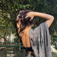 Bhoomi Daabu Hand Block Print Pure Cotton Saree