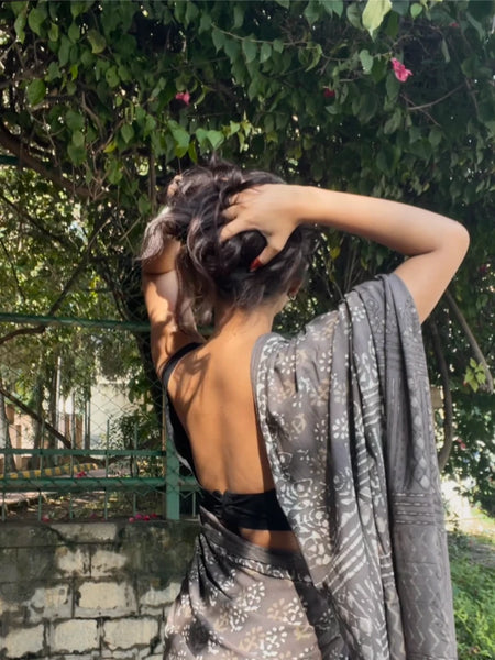 Bhoomi Daabu Hand Block Print Pure Cotton Saree