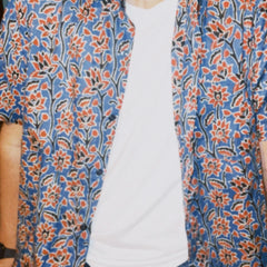 French Blue and Red Shirt
