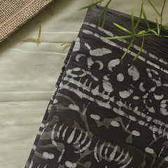 Mridula Daabu Hand Block Printed Mul Cotton Saree