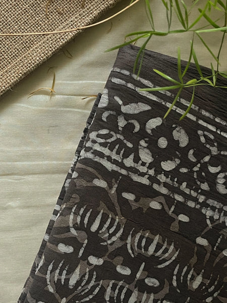 Mridula Daabu Hand Block Printed Mul Cotton Saree