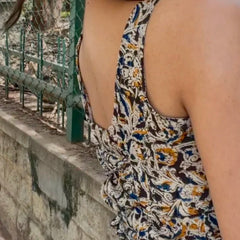 Reha Kalamkari Closed Back Tie- Top