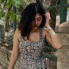 Amaira Kalamkari Closed Back Tie- Top