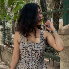 Amaira Kalamkari Closed Back Tie- Top