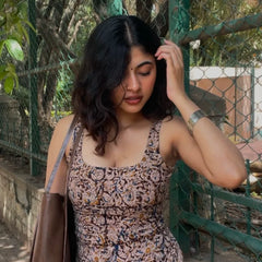 Meher Kalamkari Closed Back Tie- Top