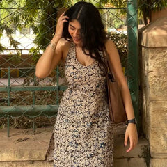 Amaira Kalamkari Halter Neck Kurti