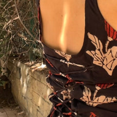 Vamika Hand Block Printed Closed Back Tie- Top