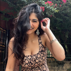Raat ki Rani Hand Block Printed Closed Back Tie- Top